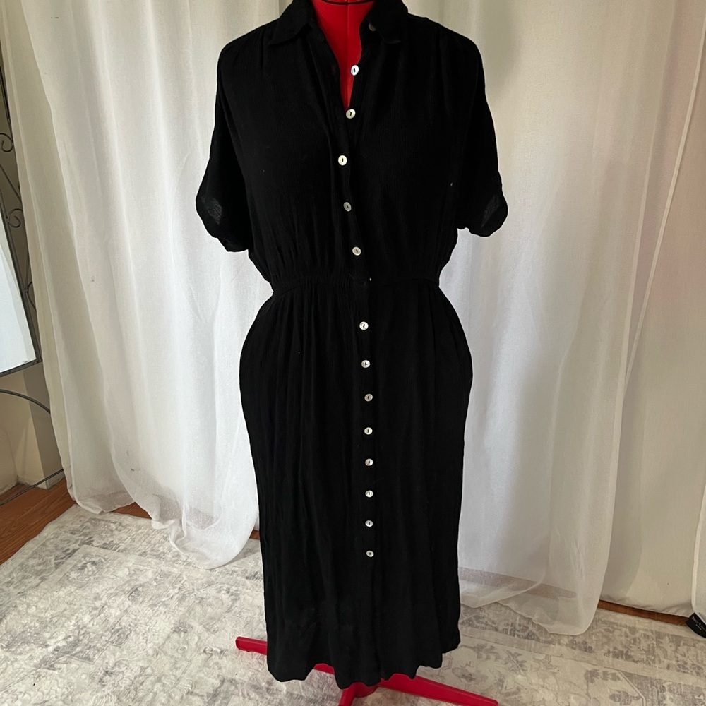Together Black short Sleeve Dress